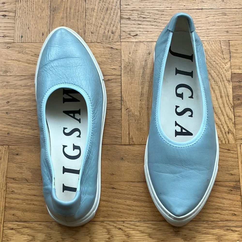 Unique Jigsaw Leather Flats size 40 - Picture 4 of 12